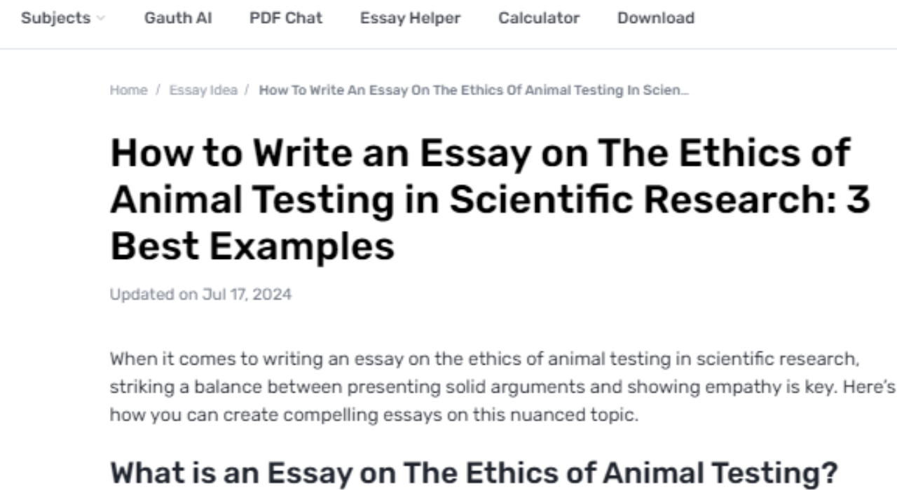 What Are the Ethics for Utilizing the Animal Testing for Scientific Research?